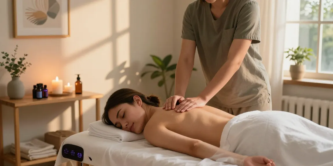 Experience relaxing 모란출장안마 with a professional masseuse in a tranquil wellness setting.