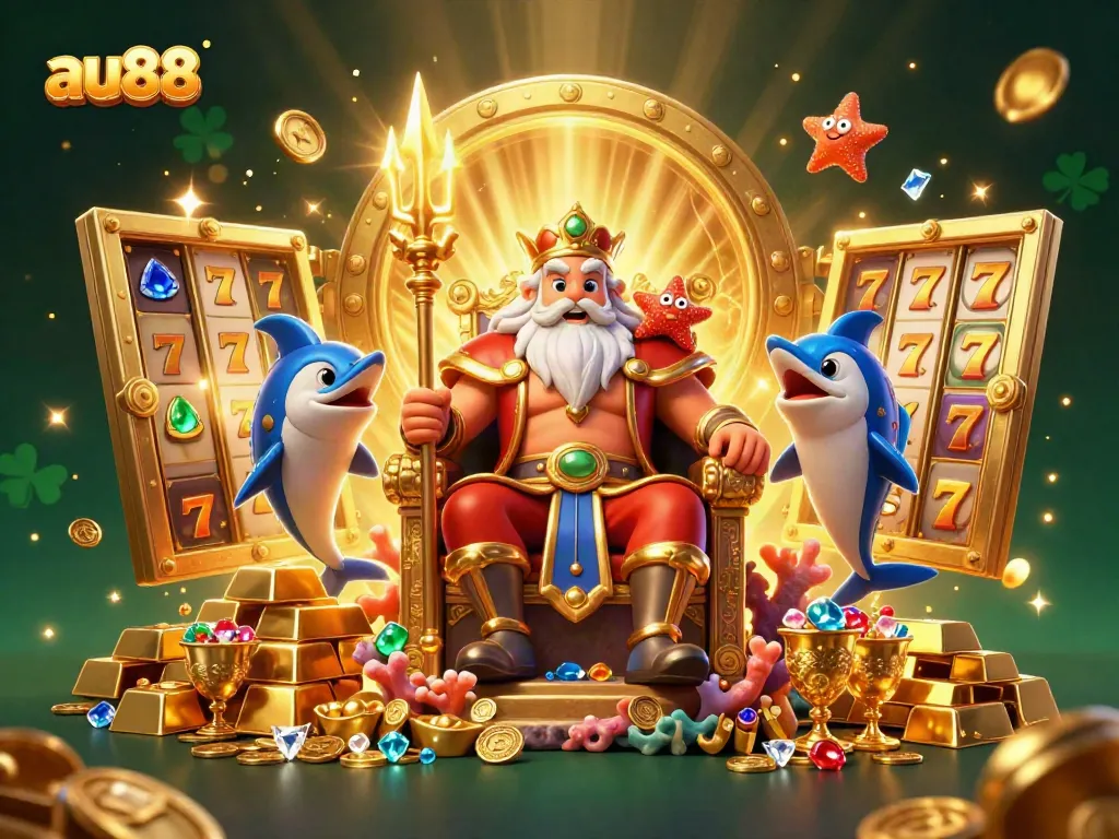 Experience thrilling wins at au88 with slot games featuring Neptune and treasure elements.