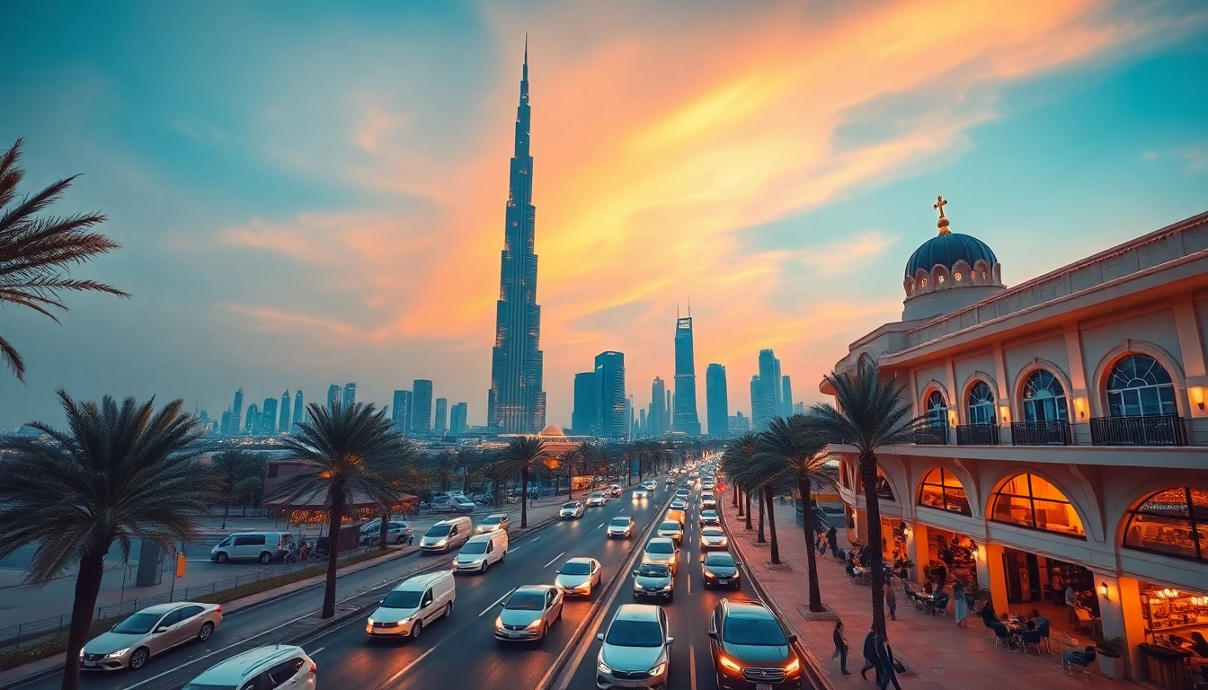 Experience the luxury of traveling to Dubai with a radiant city skyline and vibrant street life.