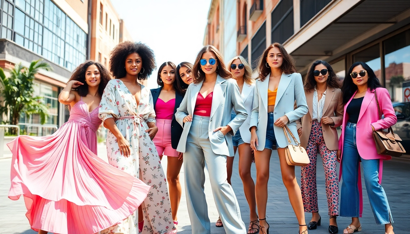 Empower women through stylish outfits in Women Fashion showcased by diverse individuals.