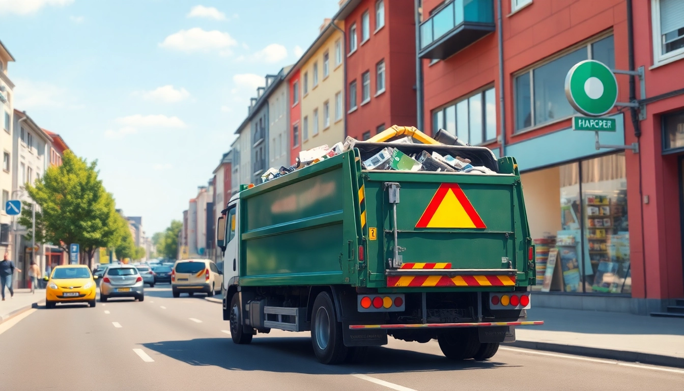 Efficient Schrottabholung Wuppertal service collecting various scrap materials from a residential area.