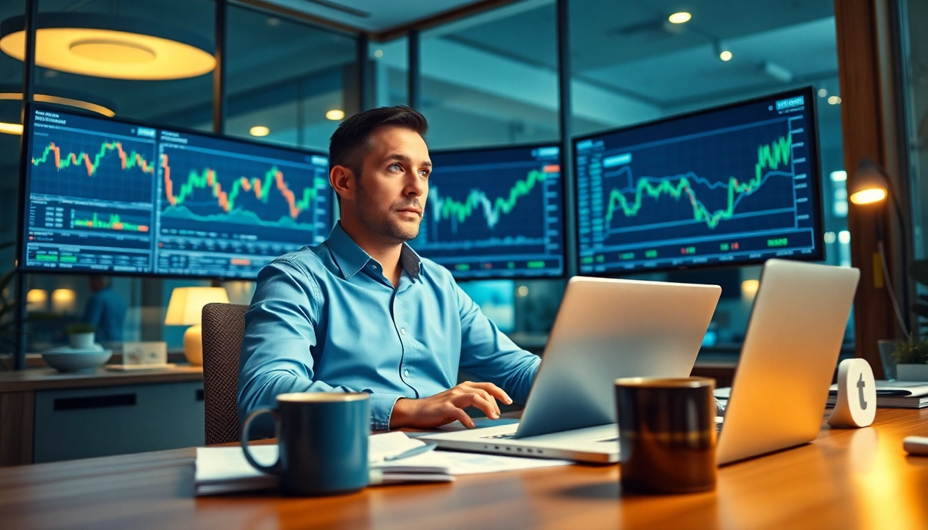 Explore insightful fisher investments reviews in a modern office setting with a financial advisor at work.