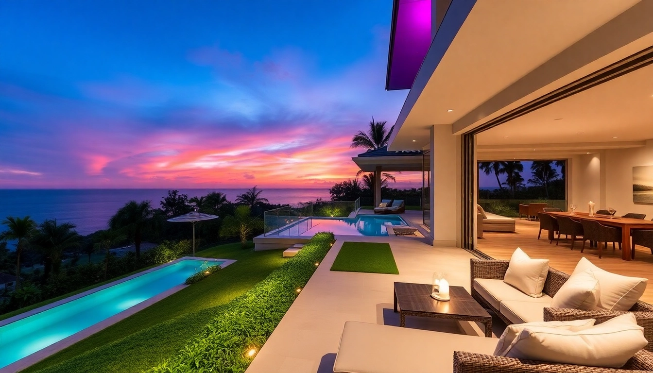 Showcasing property management Phuket, a pristine villa with ocean views for guests to enjoy.