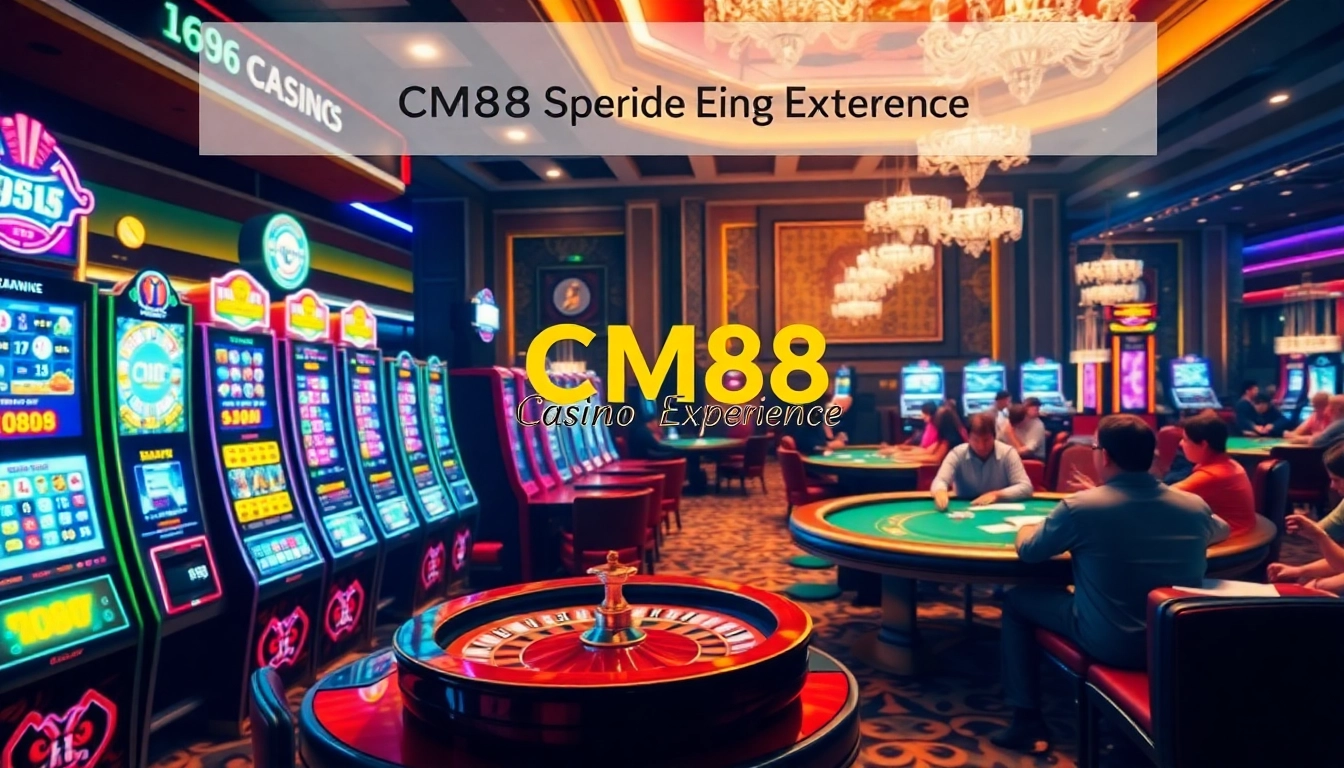 Experience the vibrant energy of CM88 at a casino with lively players and classic games.