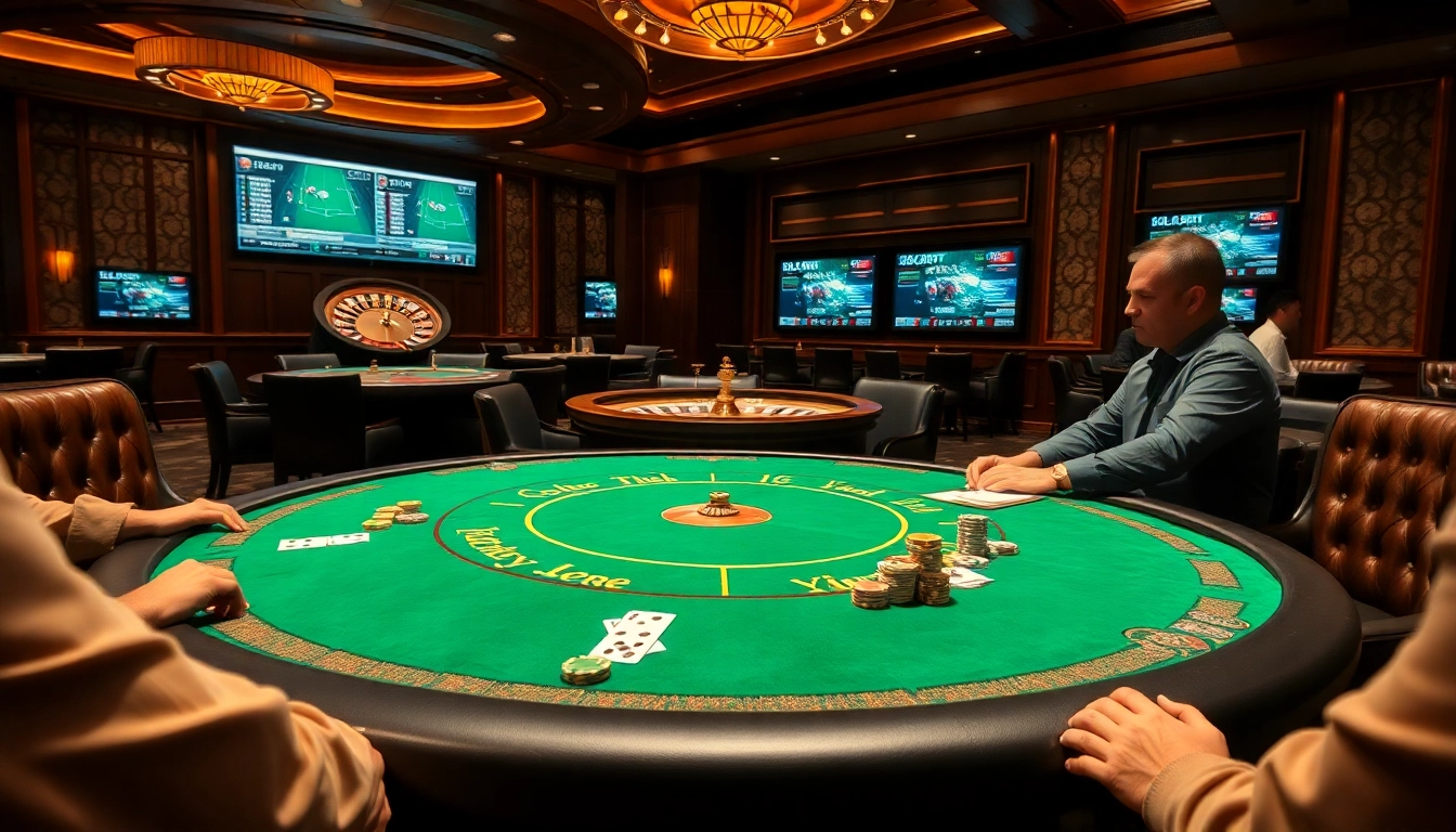 Engage in thrilling 789 bet games at a luxurious casino poker table.