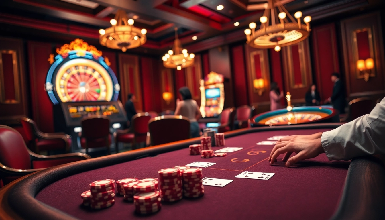 Experience the excitement of online gambling at 789club with a vibrant casino scene.