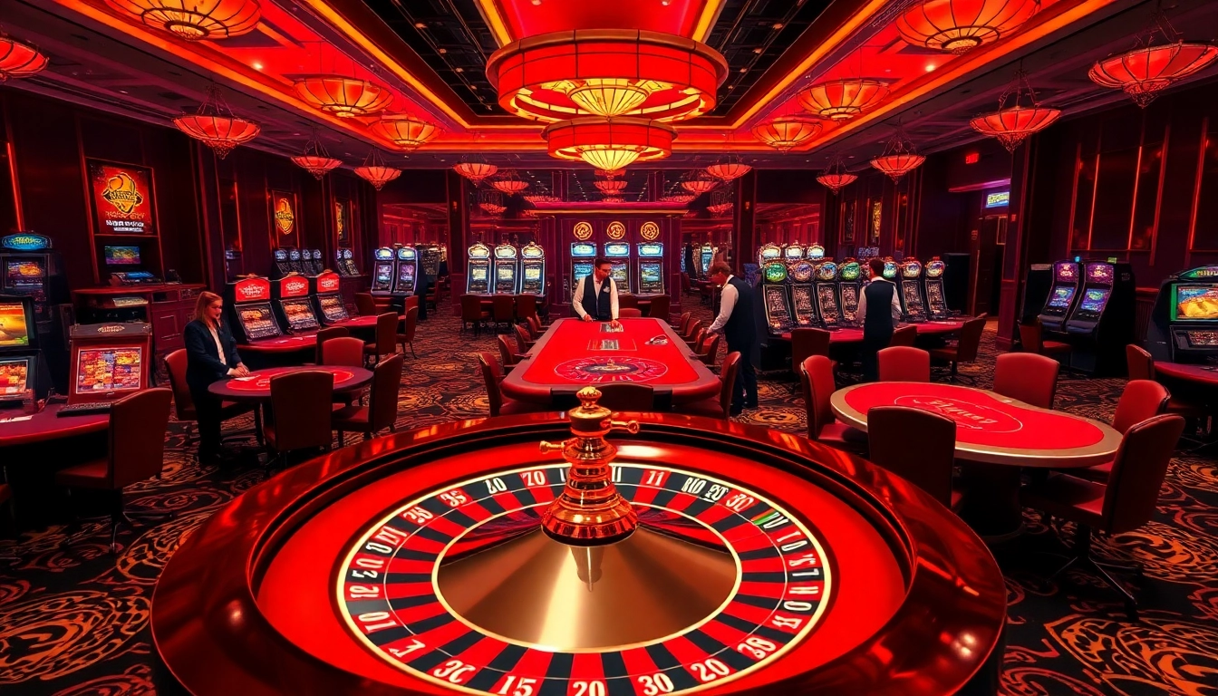 Experience the excitement at Jun88 with vibrant slot machines and elegant poker tables.
