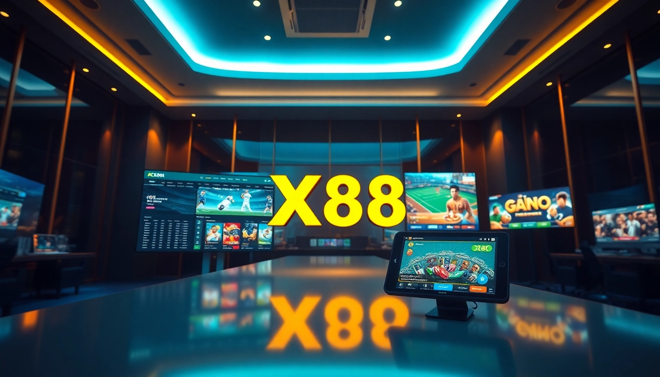 Experience the innovative gaming atmosphere at XX88, showcasing diverse online betting options.