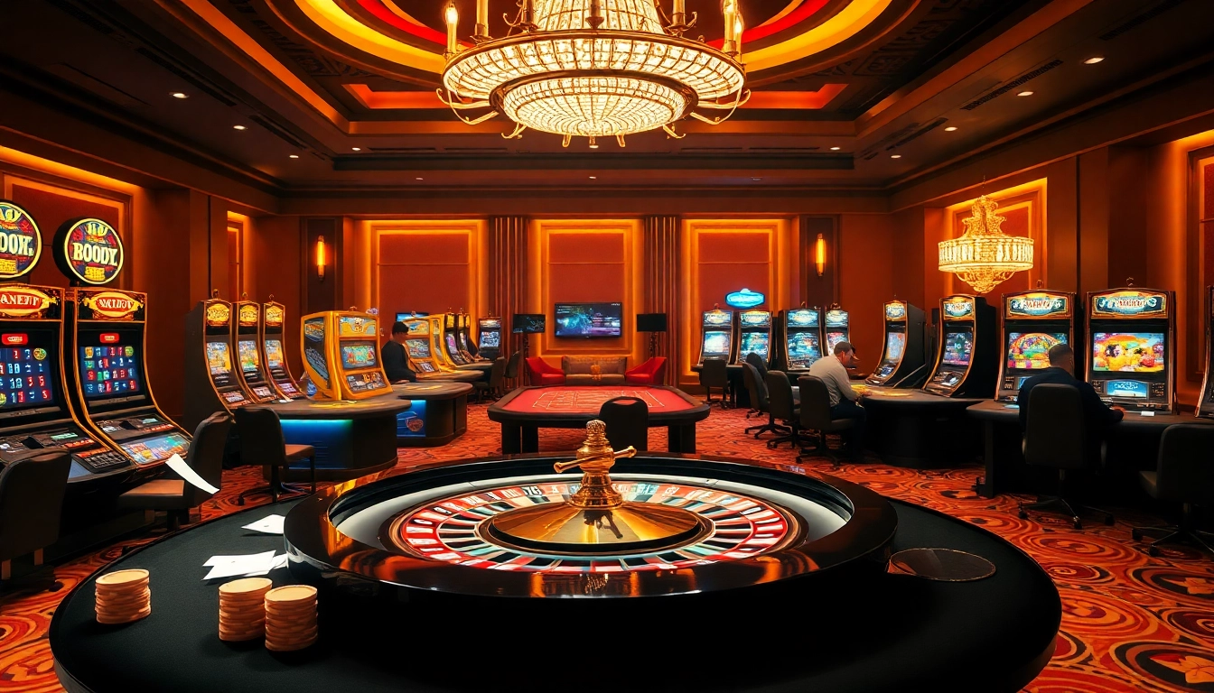 Experience RAJABARONG's thrilling atmosphere with high-stakes poker chips and luxury casino visuals.