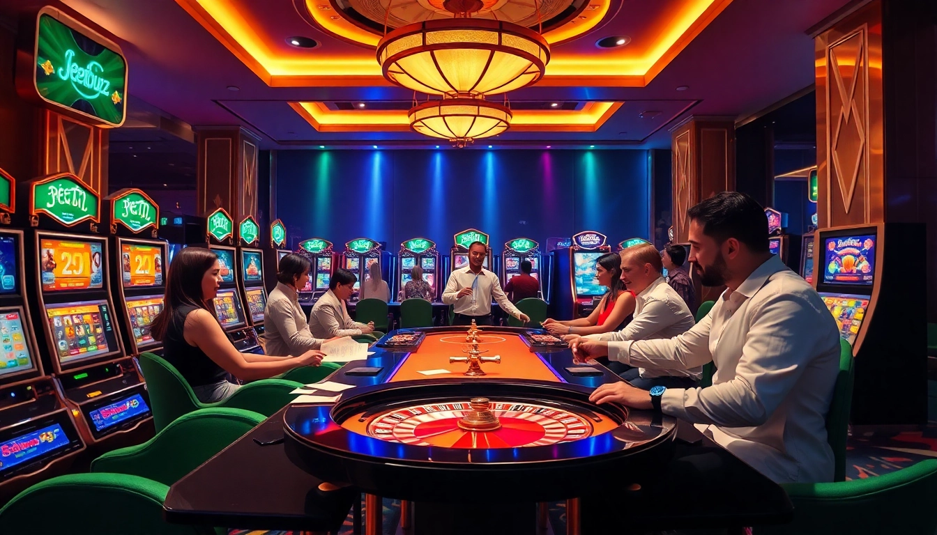 Engage with the best Jeetbuzz live net experience at a luxurious casino table filled with excitement.