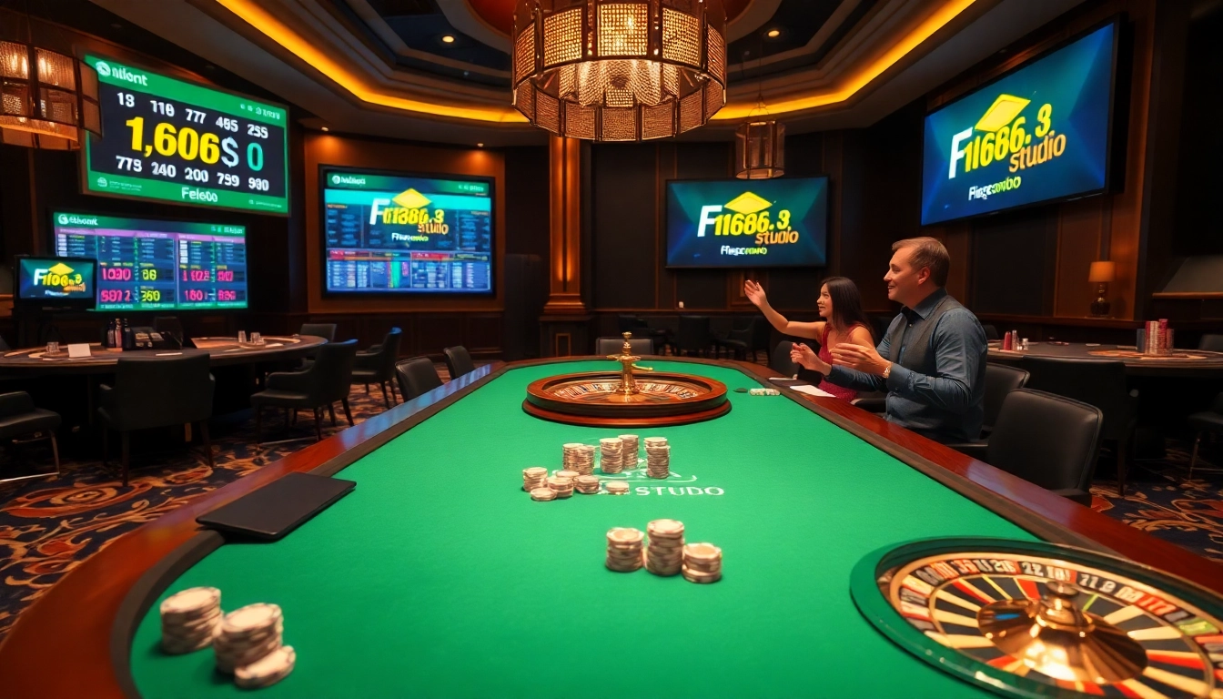 Experience the excitement of F168.STUDIO with dynamic casino action and premium gaming visuals.