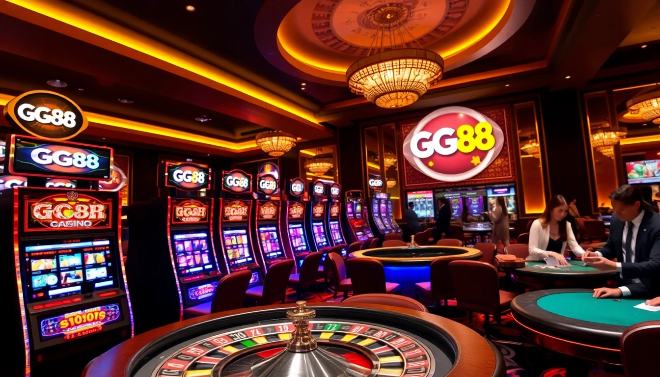 Experience the thrill at GG88 with vibrant gaming tables and slots.