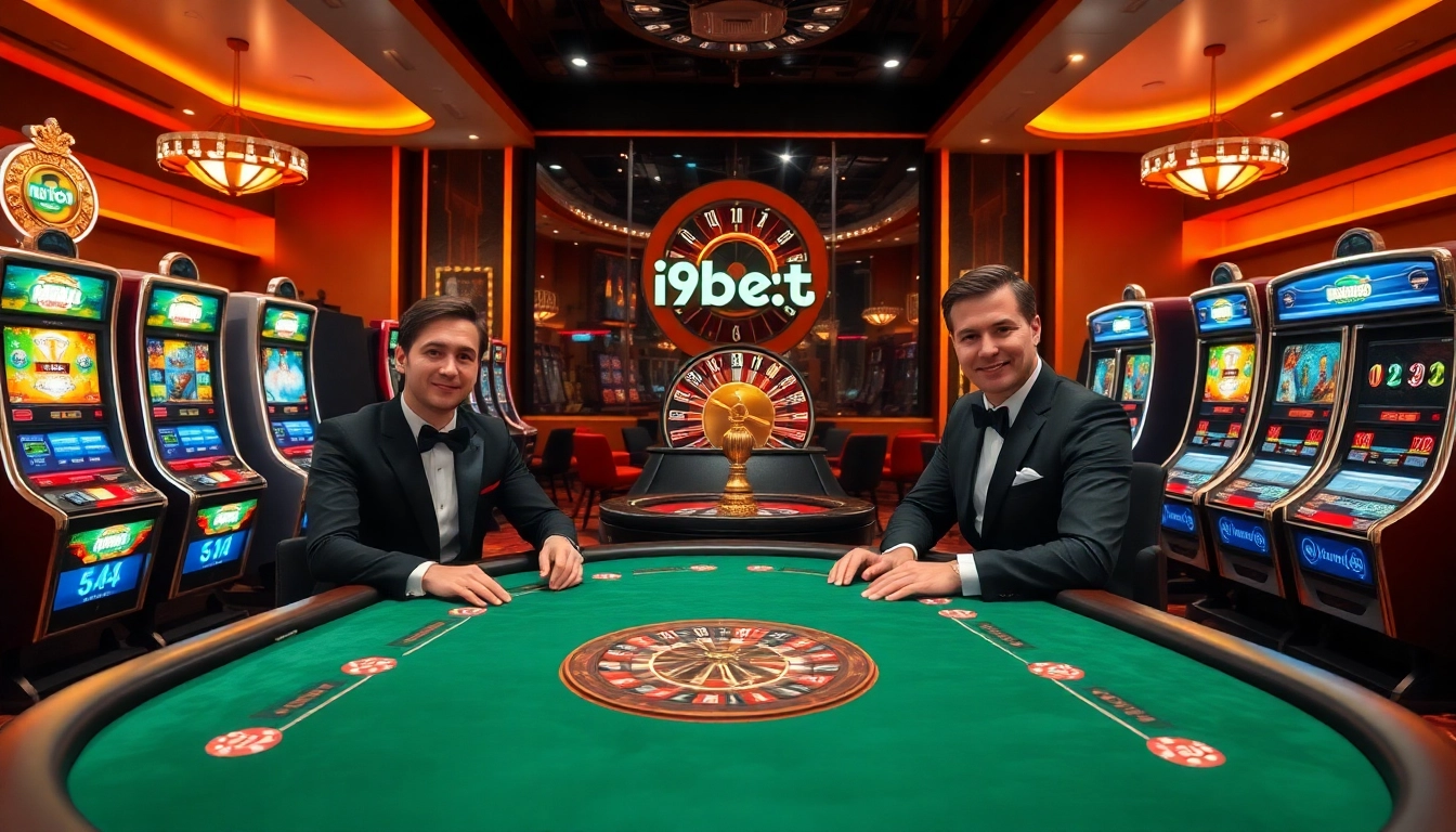 Experience the thrill of gambling at i9bet with luxurious casino settings and exciting games.