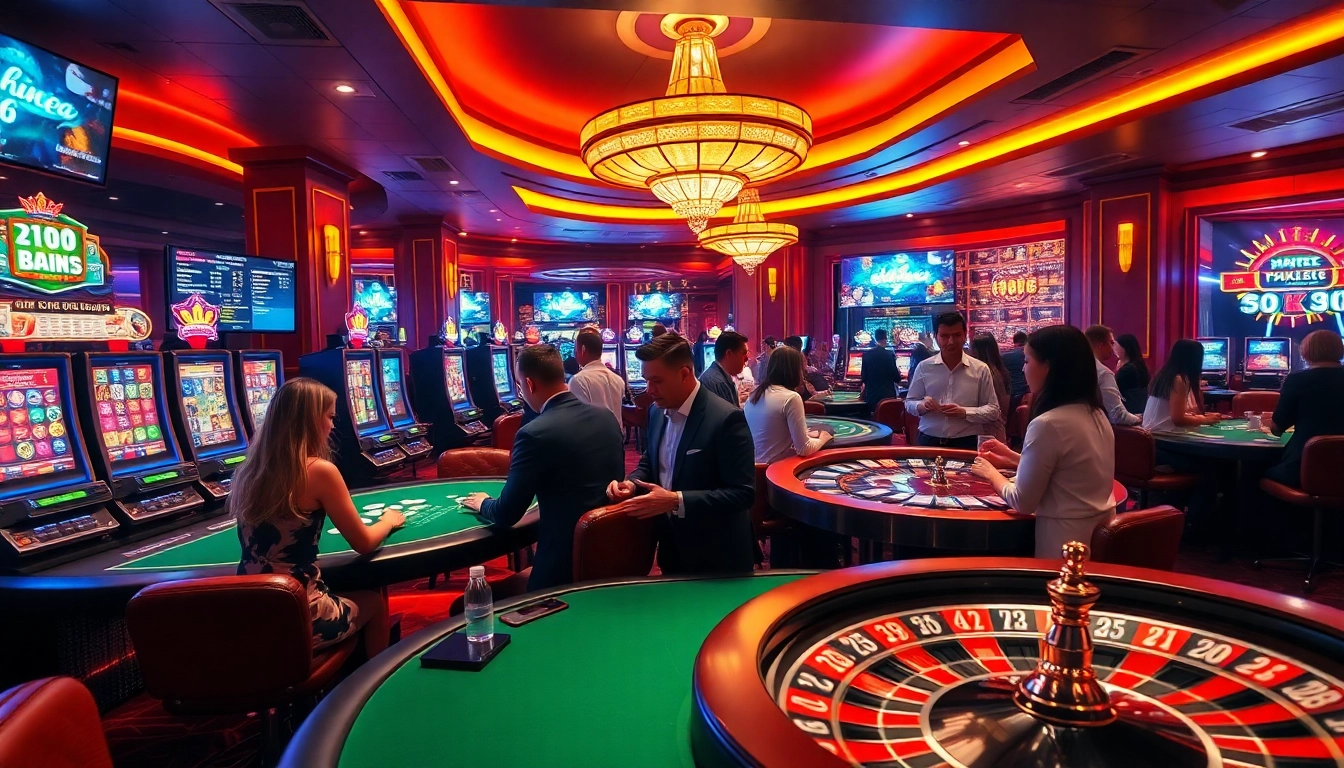 Thu hút người chơi tại tik88 casino đang thưởng thức các trò chơi poker và slot đầy kịch tính.