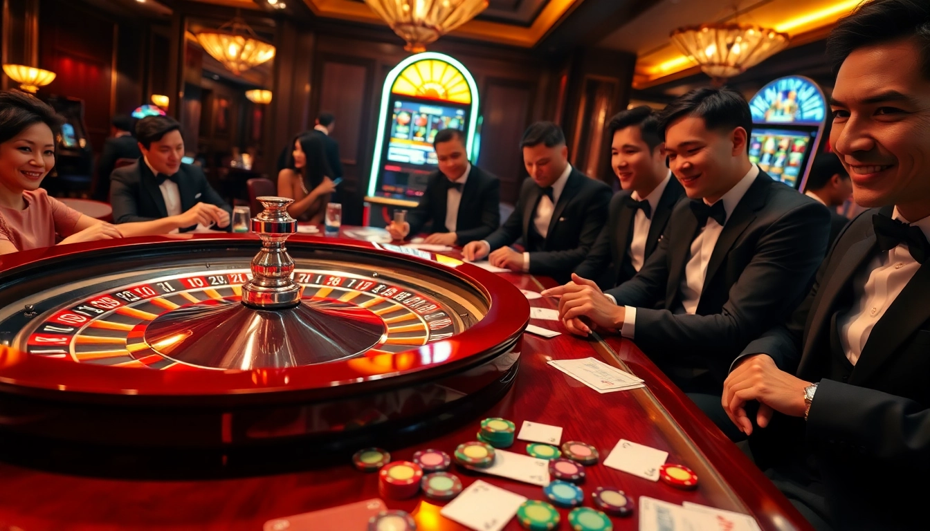 Experience intense gameplay with thrilling casinos featuring "Nếu như vậy bám vào đây" poker games, rich interiors, and vibrant lights.