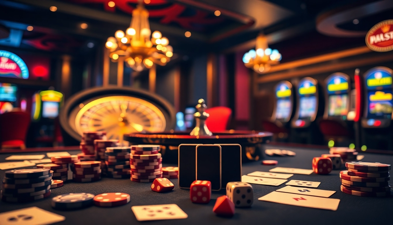 Experience thrilling gameplay at 789win com with vibrant casino tables, cards, and betting slips.