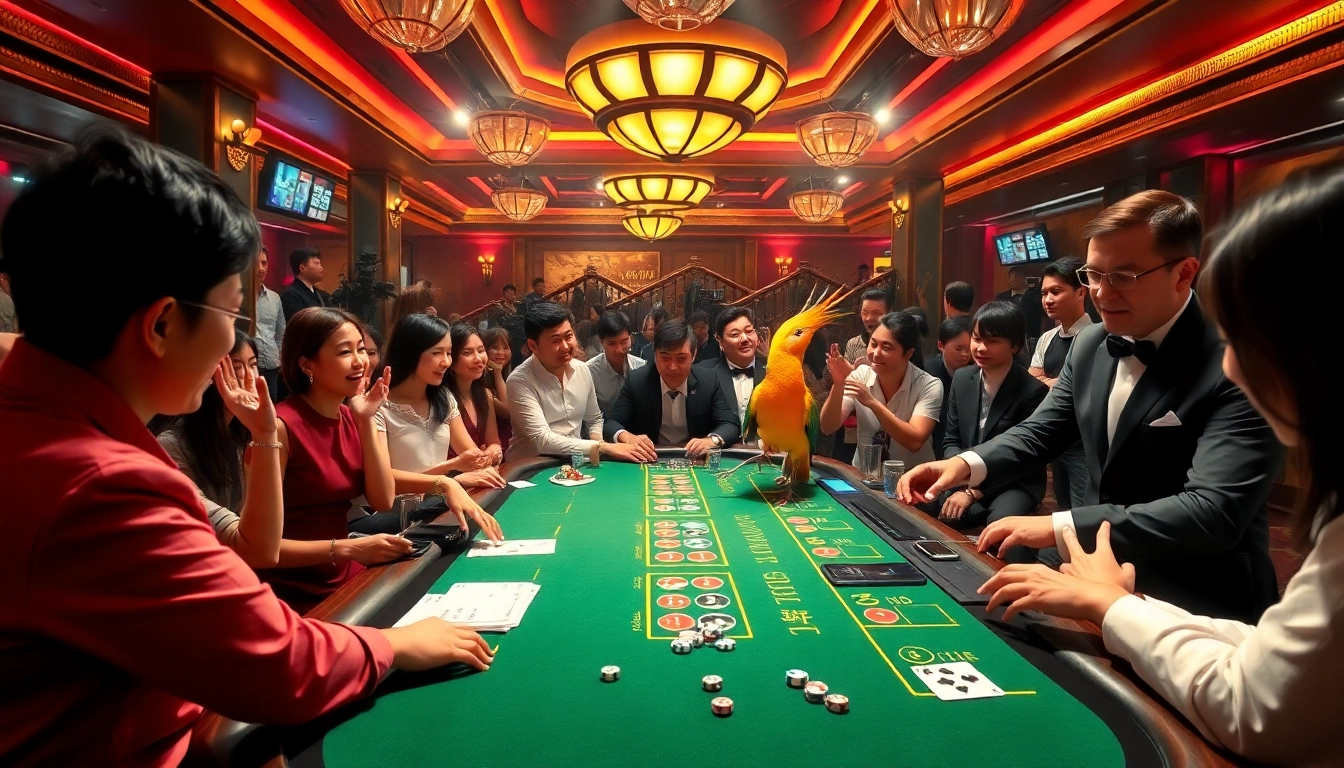 Experience Đá Gà Thomo BJ888 with thrilling betting action and vibrant casino atmosphere.