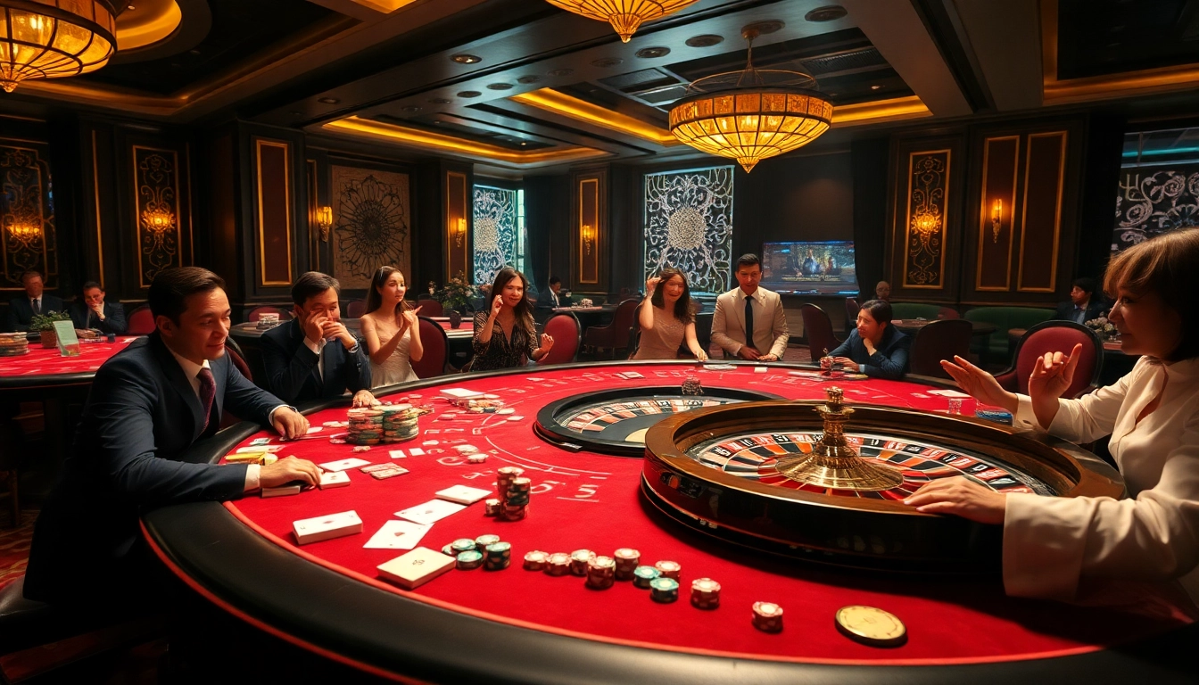 Experience the thrill of RAJABARONG at a vibrant casino table with colorful chips and cards.