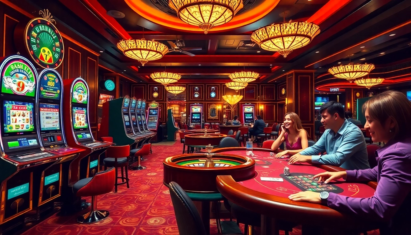 Engage in the excitement of online gambling at https://uu882025.online/ featuring a luxurious casino scene.