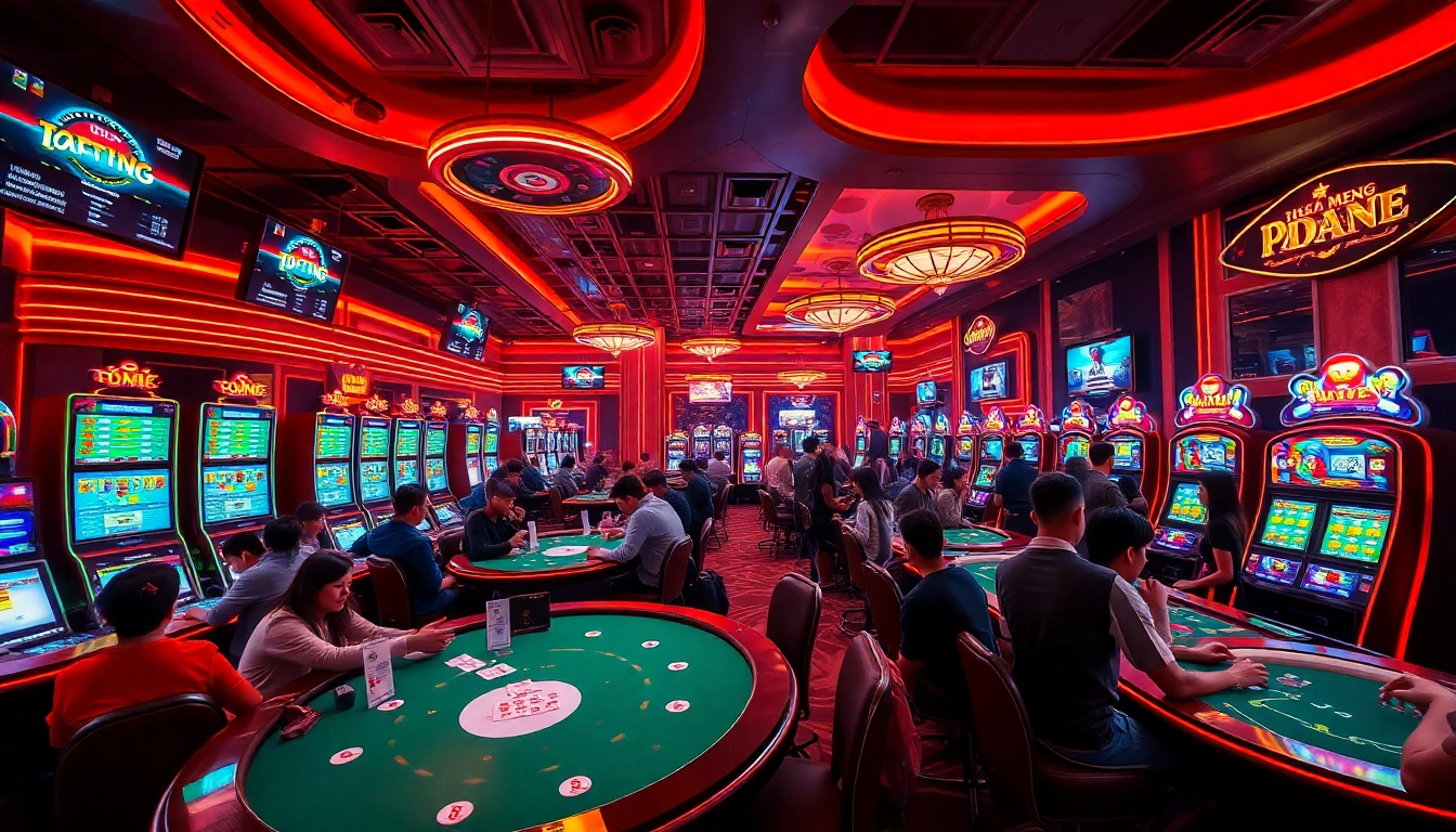 Experience the vibrant and exciting world of Trang chủ RR88 with diverse players enjoying casino games and live promotions.