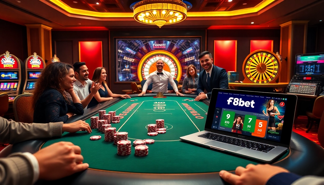 Experience high-stakes action with F8bet 2 at a luxurious casino environment.