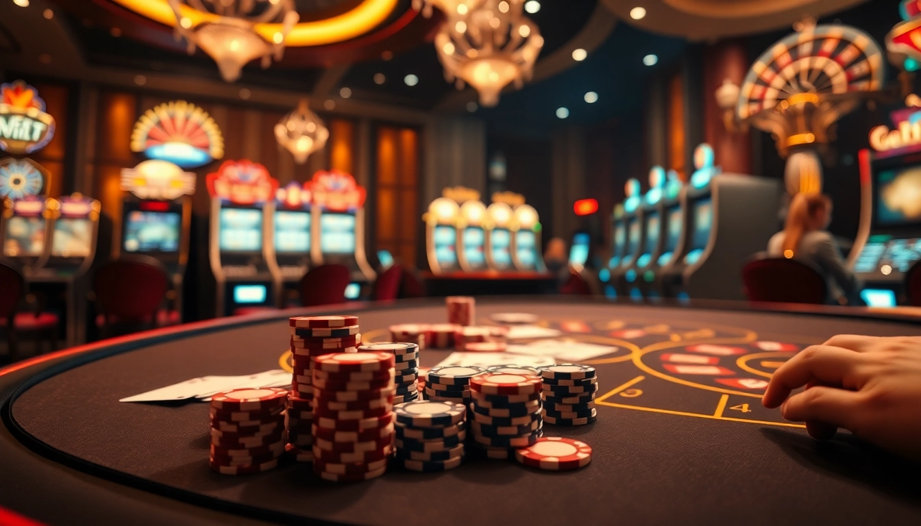 Experience thrilling gambling action at https://32win2025.online/ with exciting cards, chips, and a vibrant casino atmosphere.