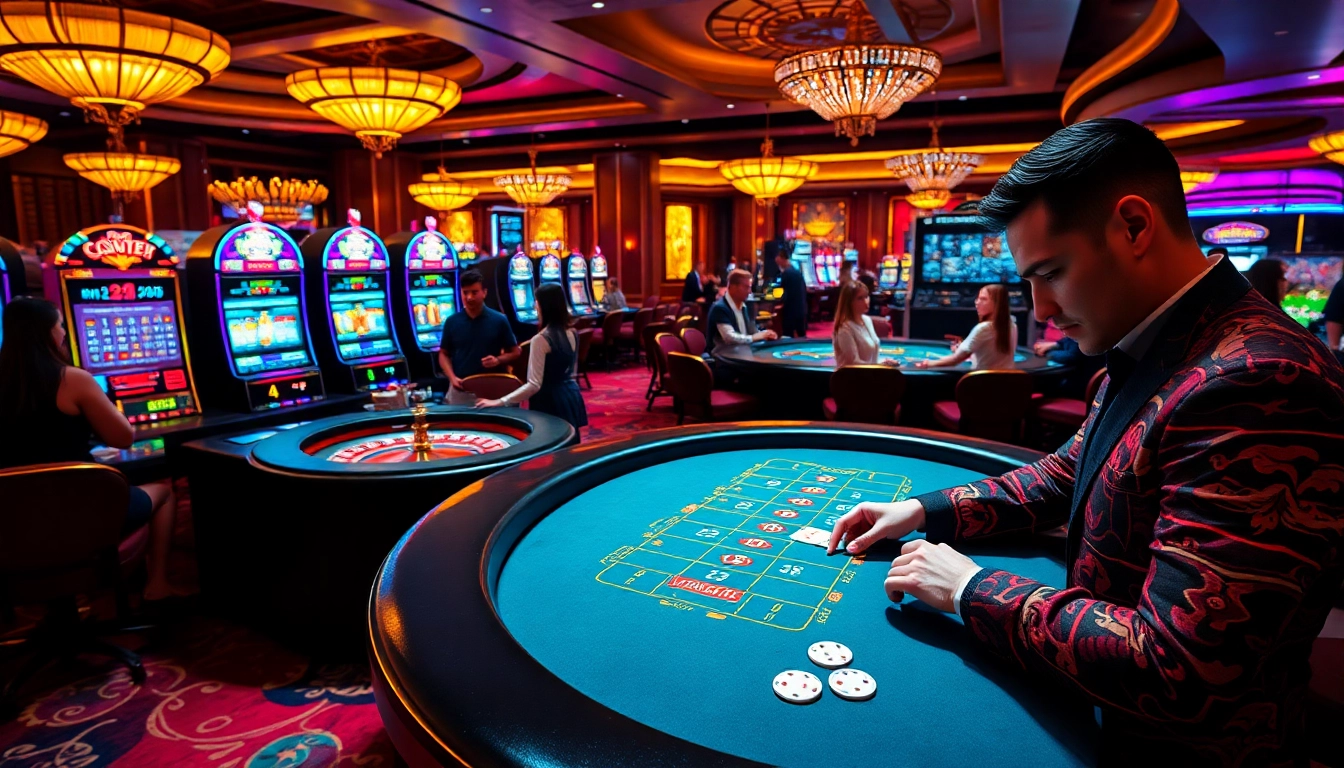 Experience the excitement of God345 casino with vibrant slot machines and engaging table games.