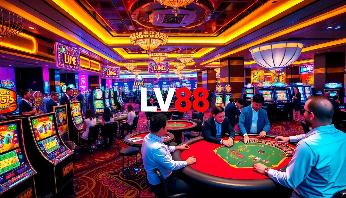 Experience the luxury of gambling at LV88 with exciting games and vibrant atmosphere.