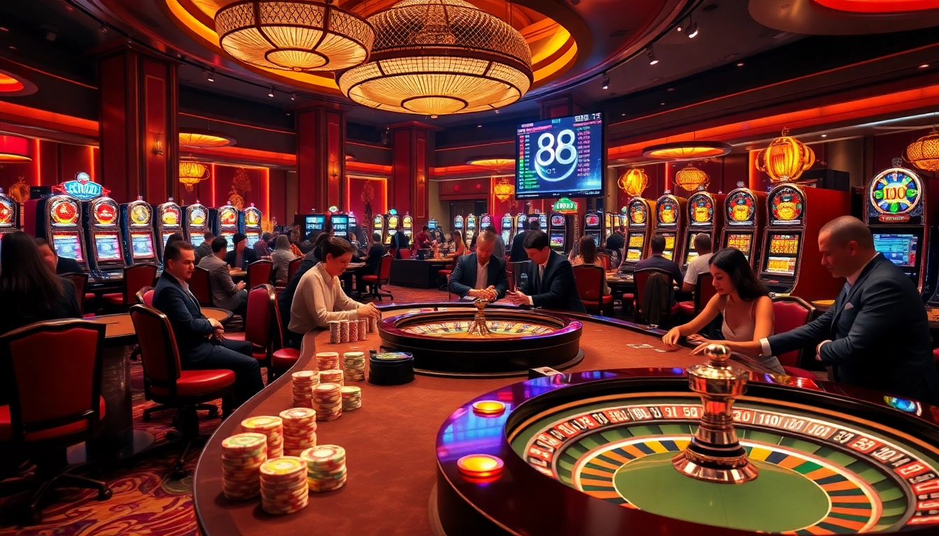 Gamblers celebrating a win at a casino table featuring the latest 88i betting technology.