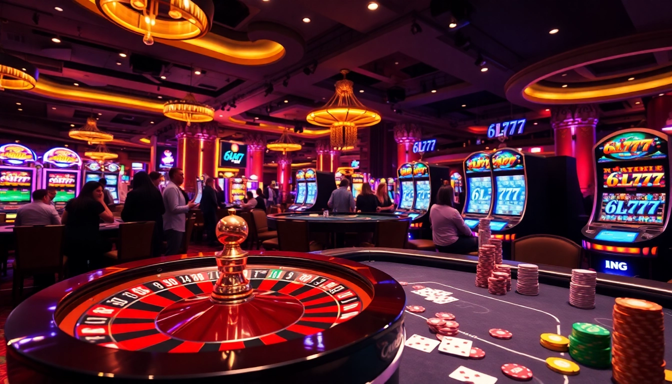 Experience the excitement of 6L777 with vibrant casino gaming featuring roulette and poker.