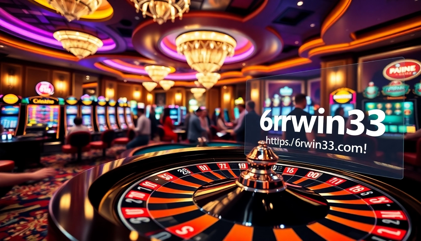 Experience the thrill at https://6rwin33.com/ with poker chips and roulette in a luxurious casino.
