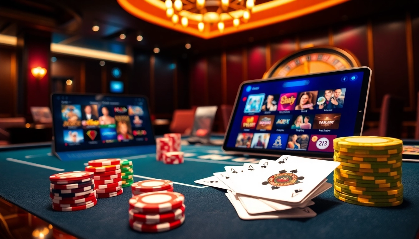 Experience the thrill at 23Winvn with poker and roulette in an elegant casino setting.