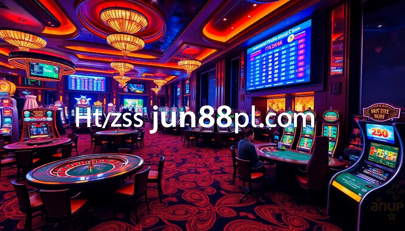 Experience the thrill of gaming at https://jun88pl.com/ with vibrant casino tables and exciting slot machines.