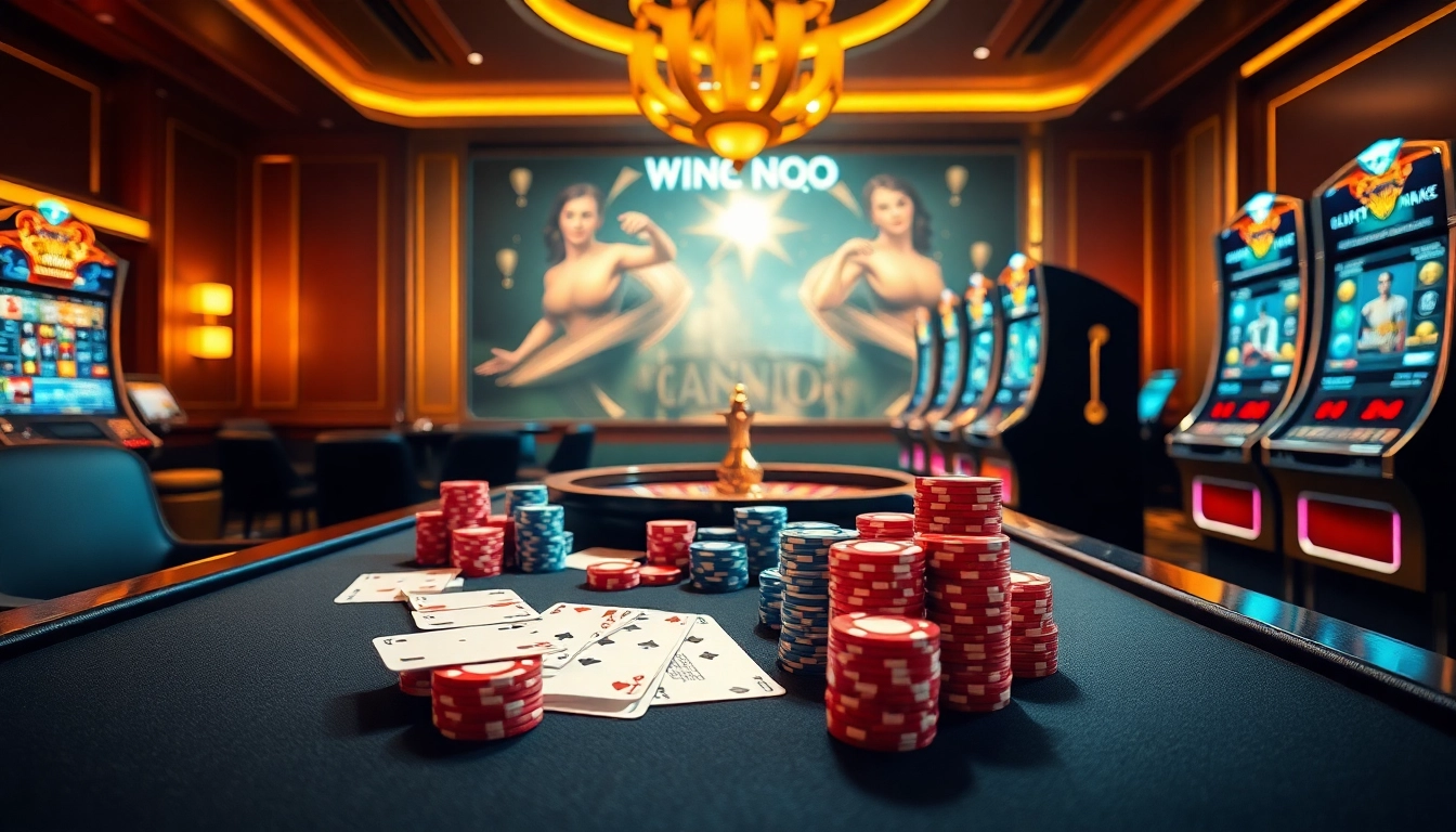 Experience the thrill of gambling with poker chips and a roulette wheel at https://kjcpro.it.com/ casino scene.