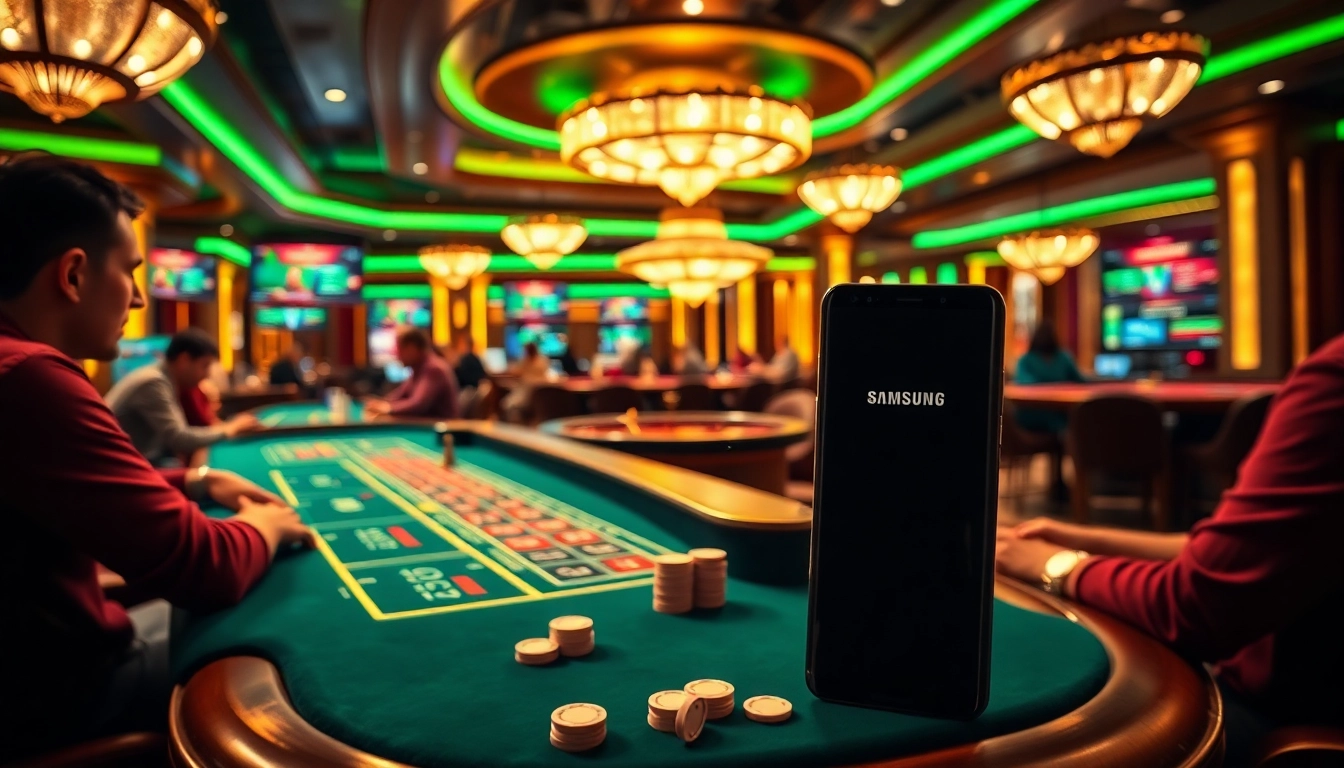 Experience thrilling poker and roulette action at S8 casino with vibrant lighting and luxury.