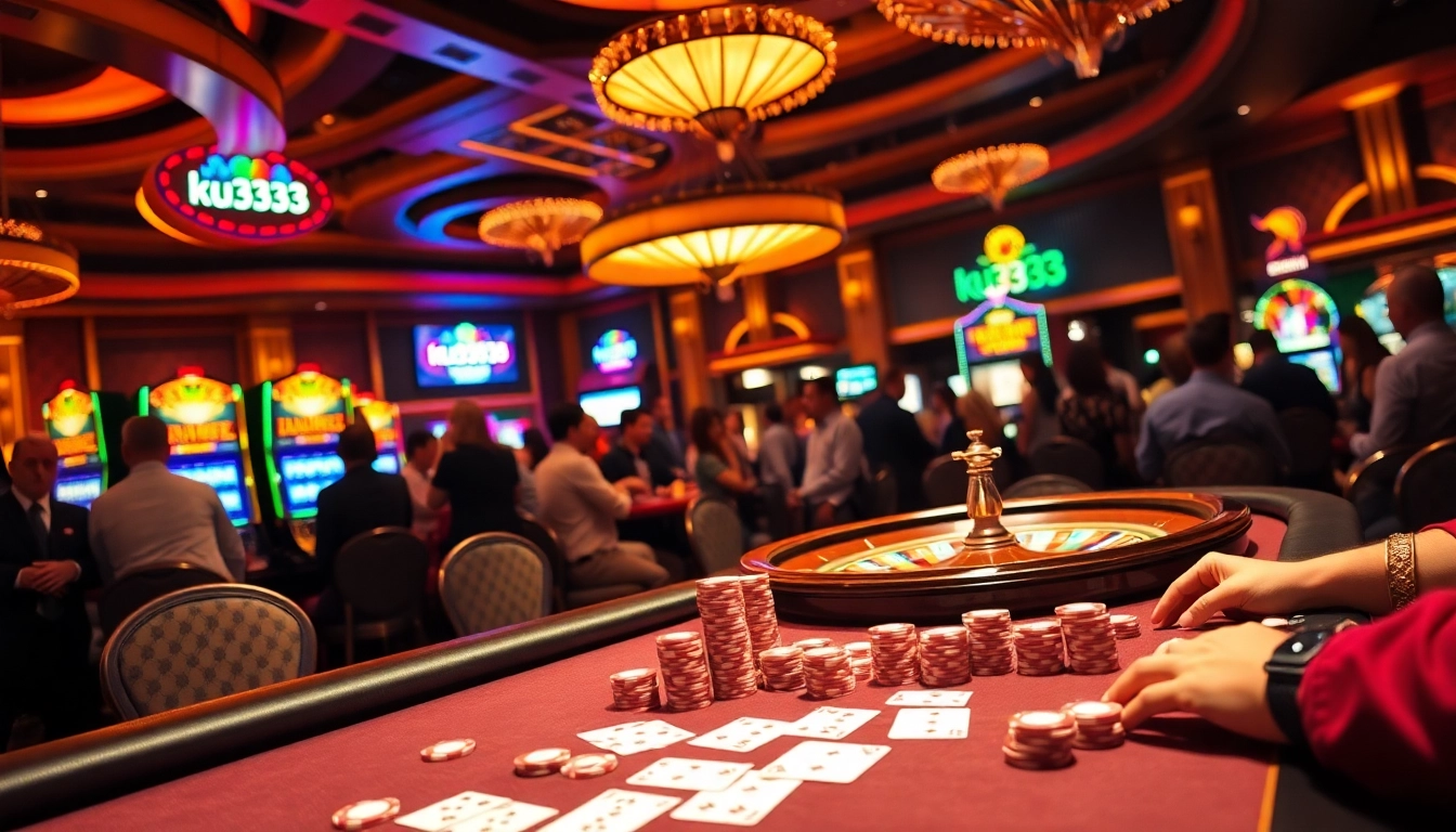 Experience the thrill of gambling at ku3933 with vibrant tables and high-stakes action.