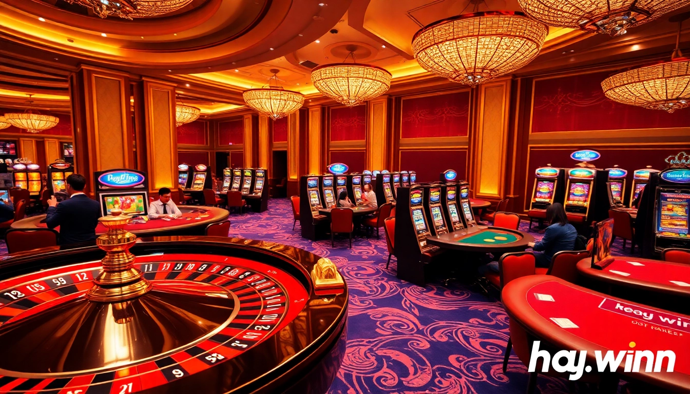 Experience the excitement of gaming at hay.win's vibrant casino tables