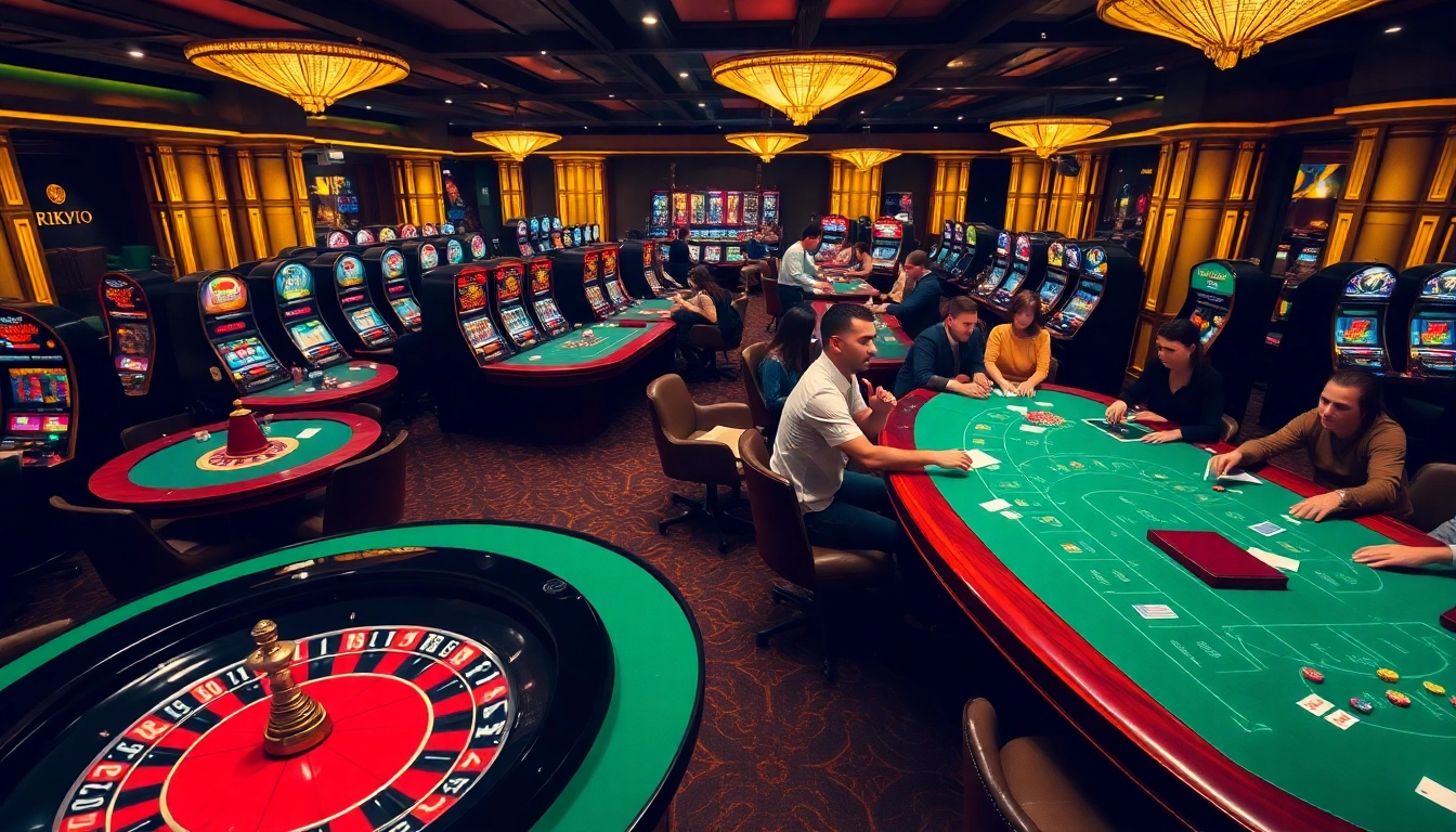 Experience the thrill of Rikvip with vibrant casino tables and engaging gameplay.