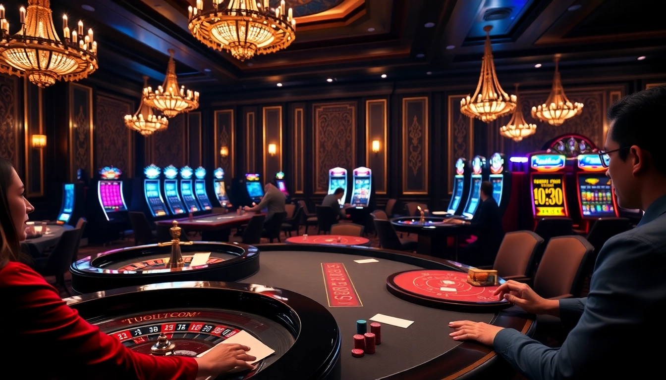Engaging players at a luxurious casino table representing Tg88.com winning strategies.