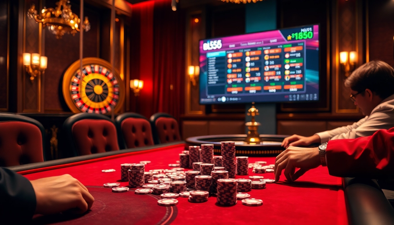 High-stakes poker scene with players at a casino table showcasing winning strategies at https://bl555.design/