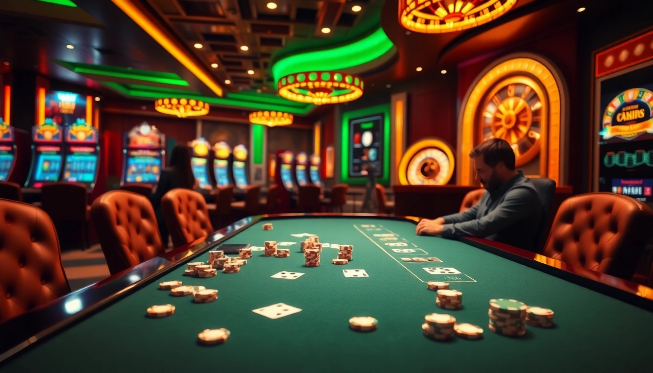 Experience the excitement of ph33 with vibrant casino tables and thrilling gambling action.