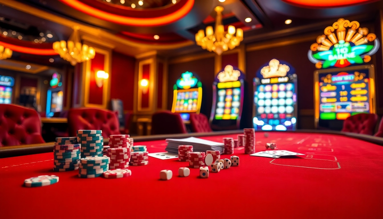 Experience thrilling gameplay at vip66.com with a luxurious blackjack table and vibrant casino elements.