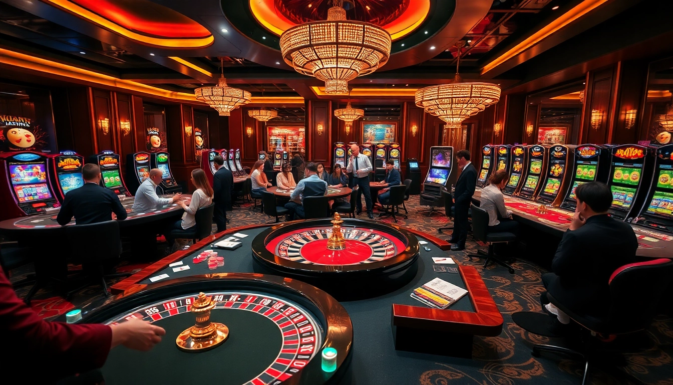 Experience the excitement of MM88 with players celebrating wins at a vibrant online casino.