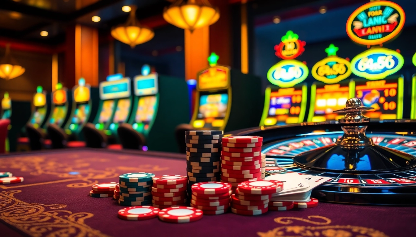 Experience the thrill of tg88 gaming at a luxurious casino table with chips and cards.