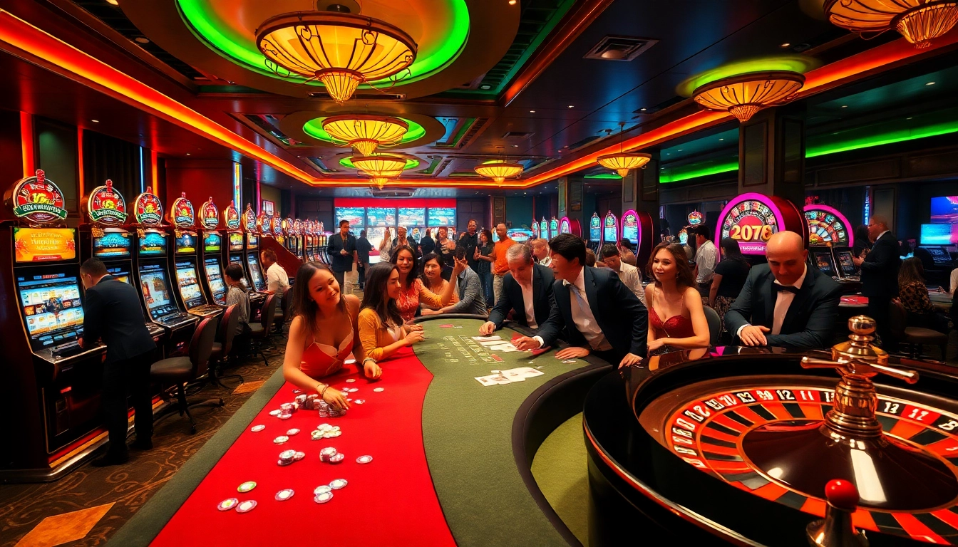 Experience the thrill of 789f gambling with dynamic casino tables and vibrant slot machines.