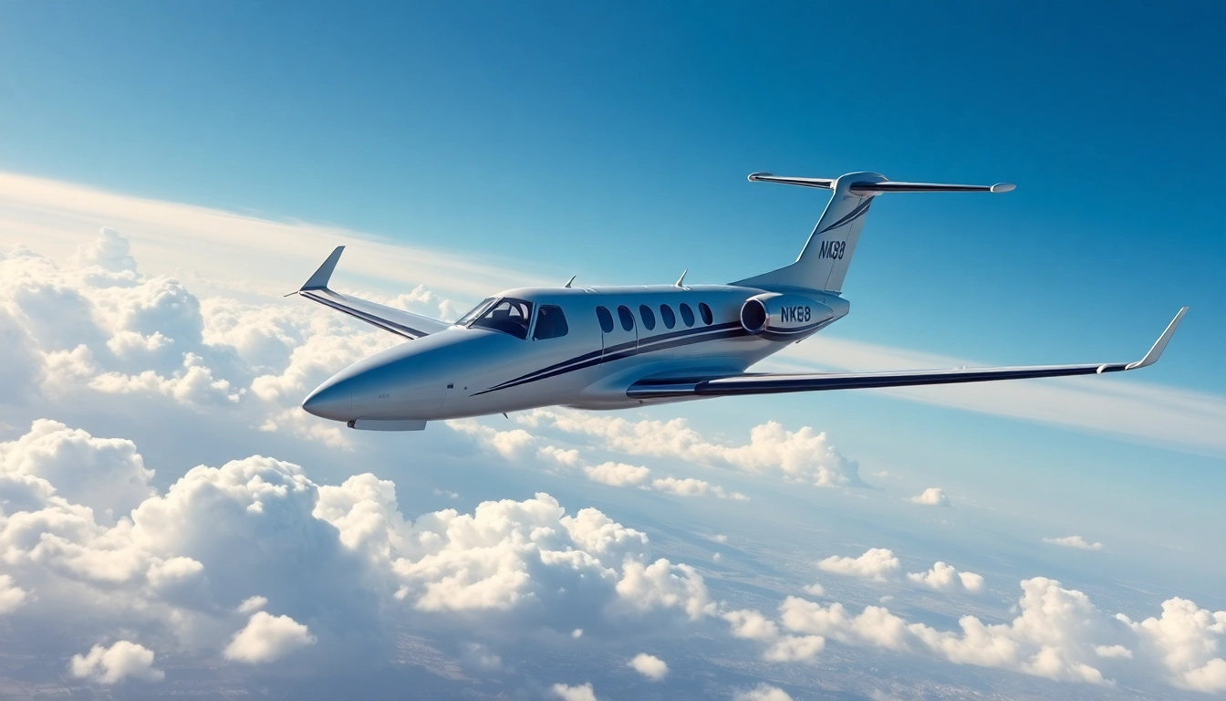 NK88 aircraft flying high in a clear blue sky, showcasing modern aviation.