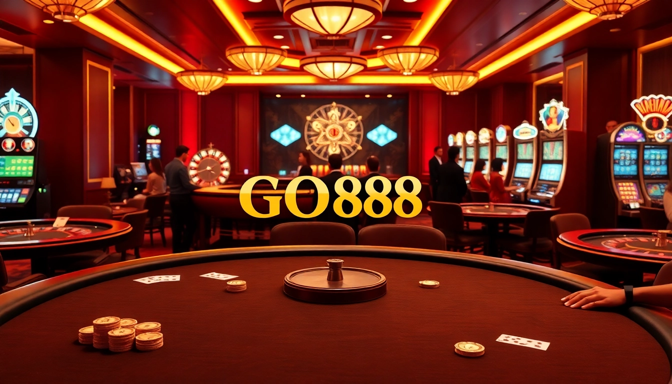 Experience high-stakes gaming excitement at GO88 with vibrant tables and engaging dealers.