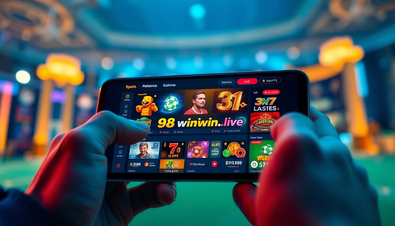 Engaging online betting experience on 98winwin.live showcasing sports and casino games.