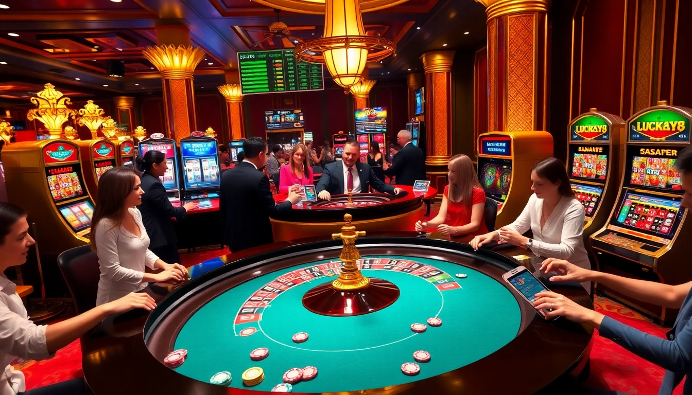 Tham gia các trò chơi LUCK8、LUCKY8 đầy kịch tính tại bàn casino sang trọng cùng những người chơi nhiệt tình.