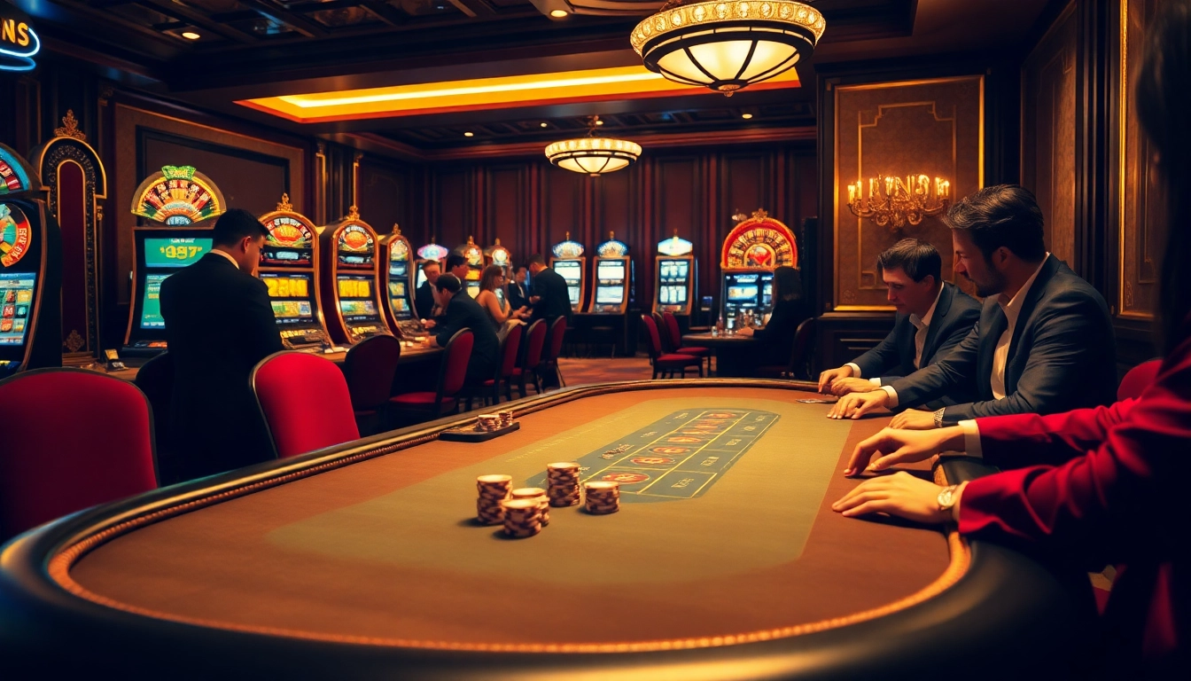 Experience the thrill of high-stakes gaming in luxury at nh88's vibrant casino scene.